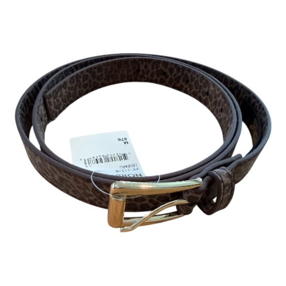 NWT Linea Pelle Convertible Animal Print Belt | Leopard M - Picture 3 of 5